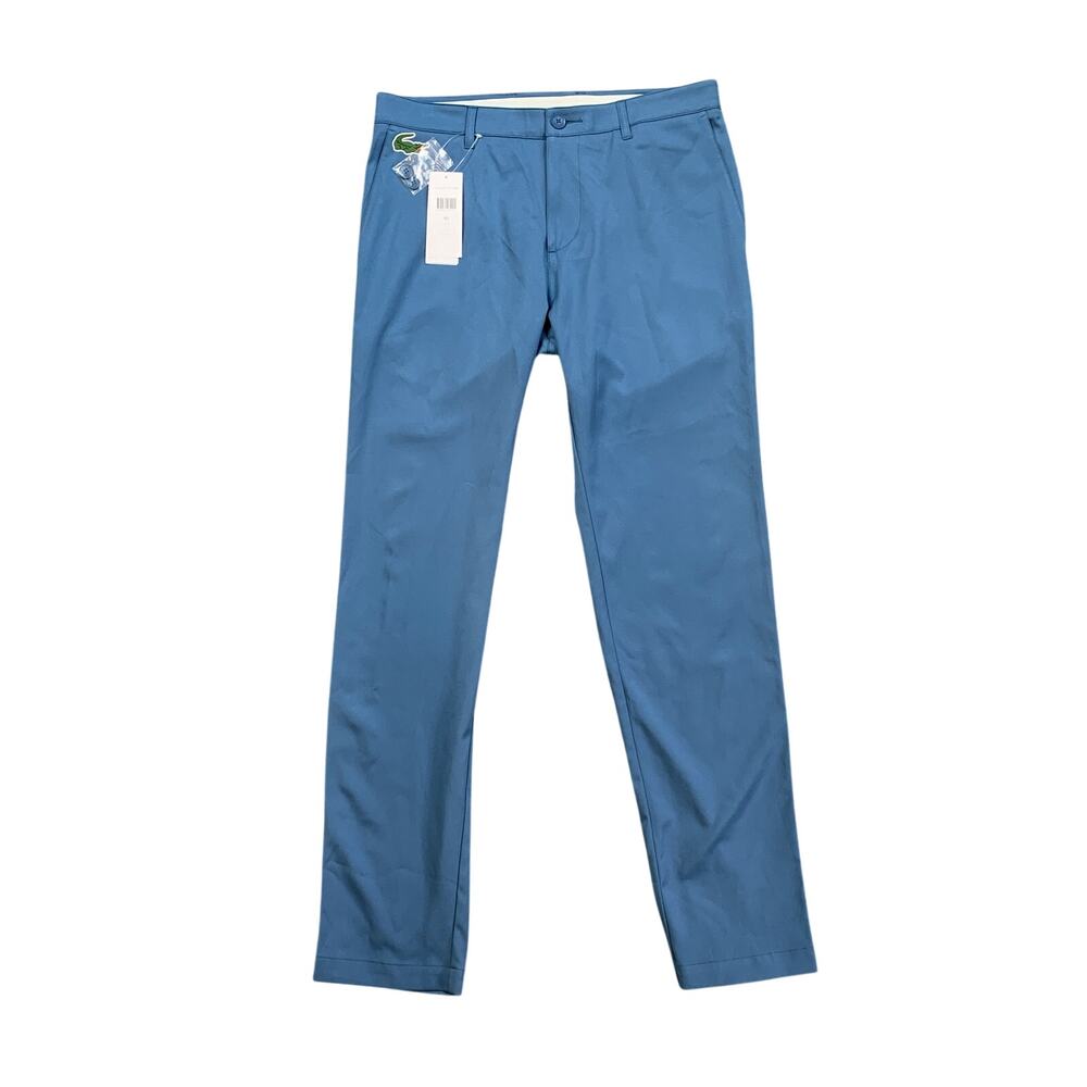 Lacoste Sport Pants Mens 32 Cadet Blue Stretch Chino UV 30 Performance Golf